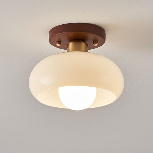 Vintage hvit liten taklampe - Klassisk stil for gangen