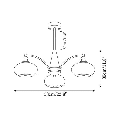 Retro Melodica Lysekrone - Viktoriansk Eleganse og Håndverk